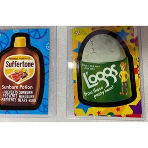 TOPPS 1974 Stickers 70s Funny Brand Mimic Card Stock Collectors Package Of 4